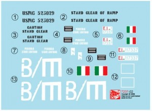 Decal sheet Dragon 7237 AAVP7A1 RAM/RS 1/72