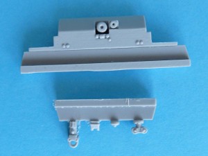 Chassis backplate and towing fittings Chassis backplate and towing fittings