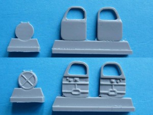 Separate doors and commander's hatch Separate doors and commander's hatch
