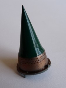 Nose cone with paint and decals Nose cone with paint and decals