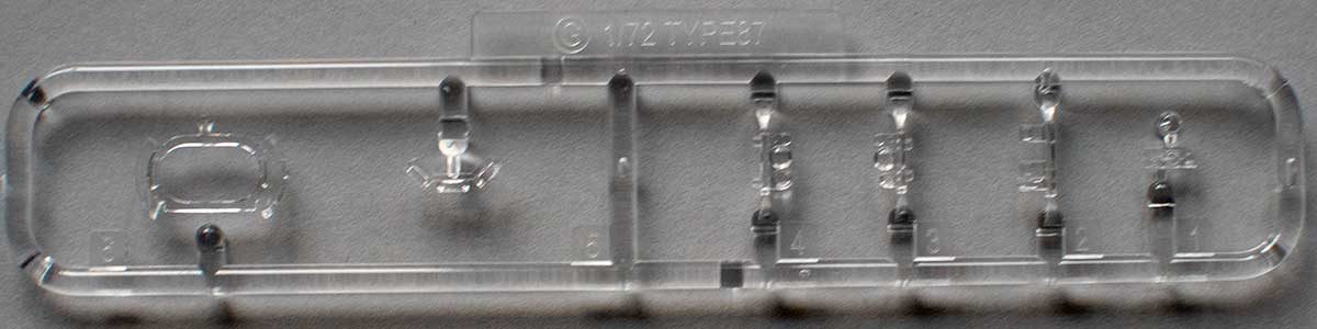 Fujimi Type 87 sprue G - transparent parts